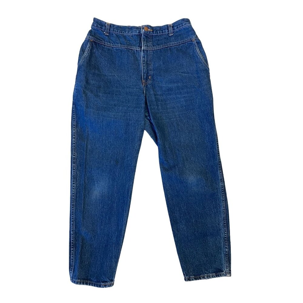 VTG 80s 90s Denim Republic Jeans Vintage Taper High Rise drop V-yoke Mom‎